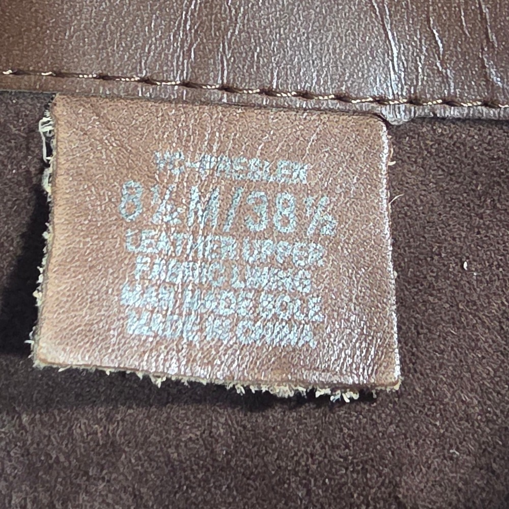 Vince Camuto Prexlee Riding Boots 8.5M Brown Leather Studded Tall Equestrian Y2K - Picture 4 of 9